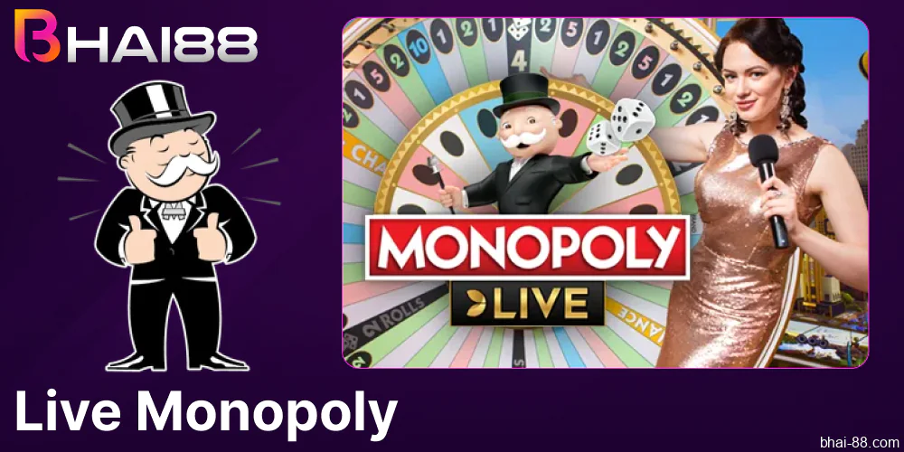 Play live Monopoly on Bhai88 casino in Bangladesh