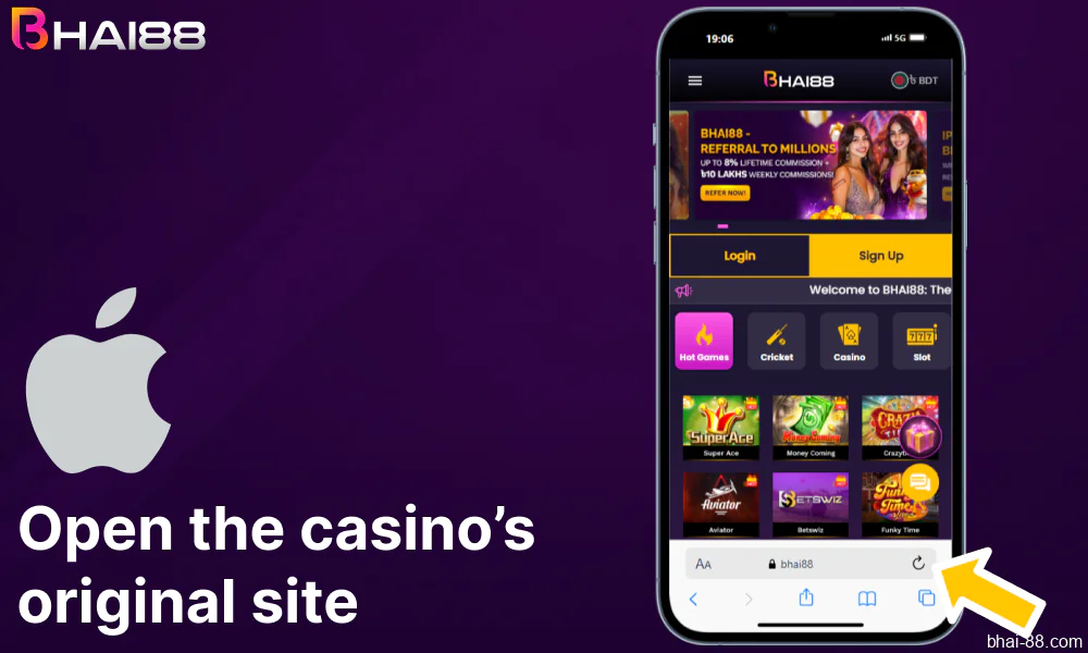 Open the Bhai88 casino’s original site