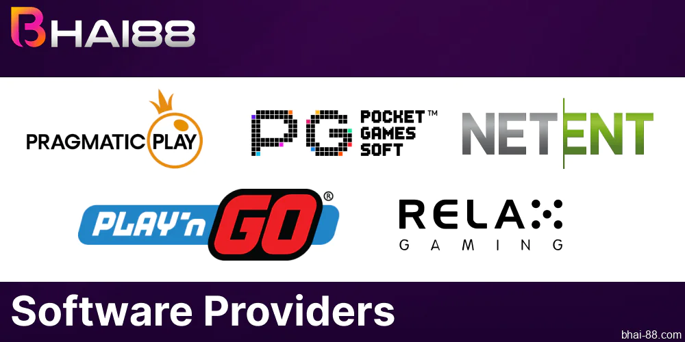 Software providers presented on Bhai88 in Bangladesh